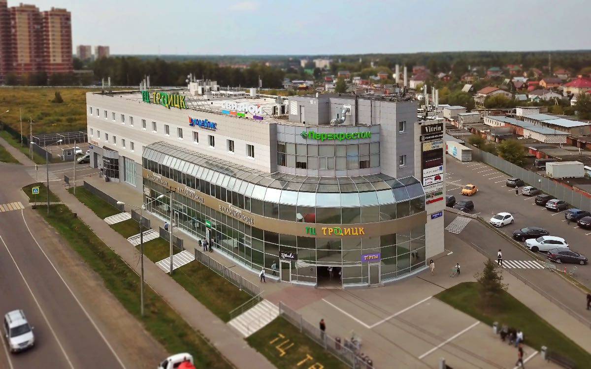 Строительство, проектирование и ремонт зданий коммерческого и бюджетного финансирования и муниципальных объектов. Торговый центр Троицк. Руттех. Новая Москва, Троицк, ТИНАО